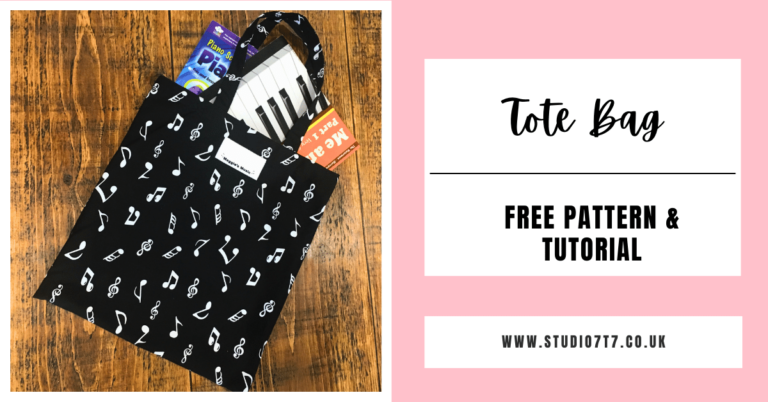tote bag free pattern and tutorial featured image