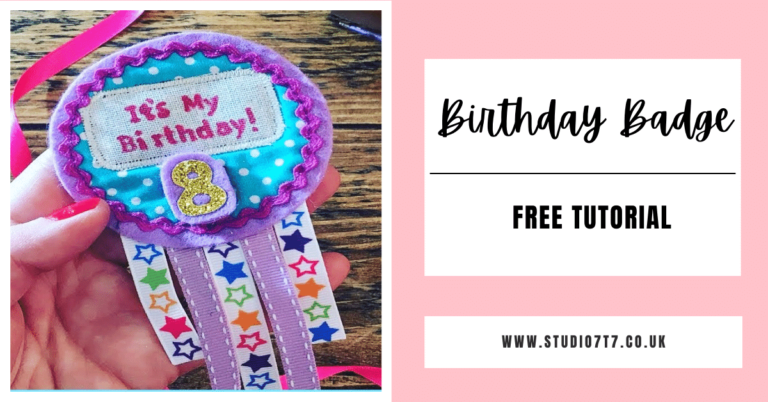 Birthday Badge free tutorial featured image