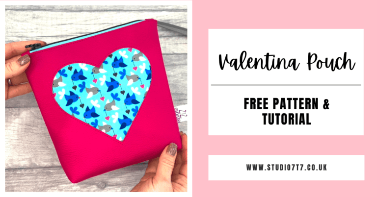 Valentina Pouch - free pattern and tutorial featured image