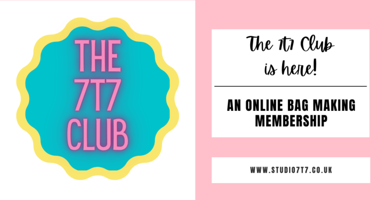 The 7t7 Club is Here - an online bag makers membership featured image