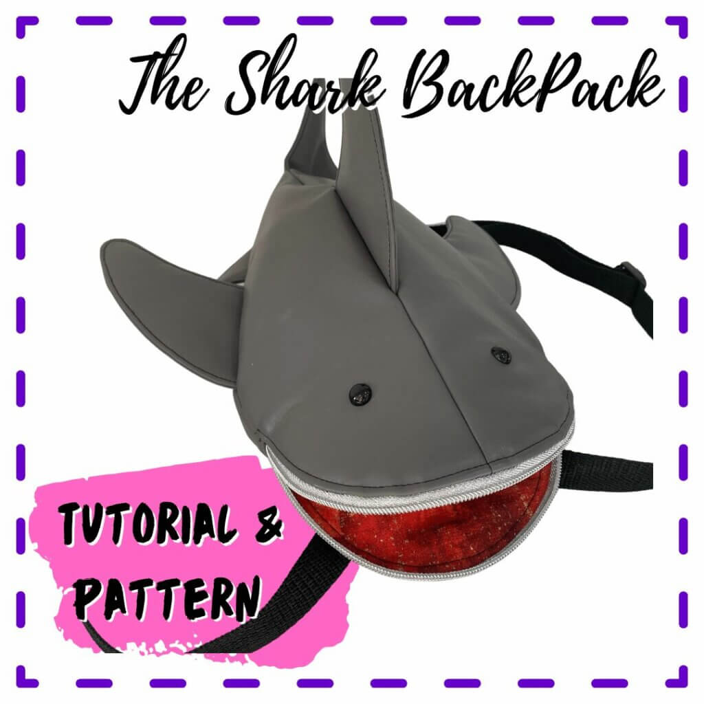Backpack sewing pattern: Shark backpack