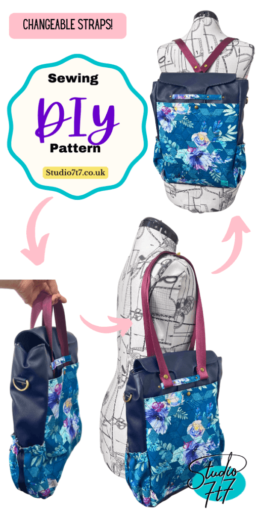 diy bag sewing pattern by studio 7t7 The Maggie switch