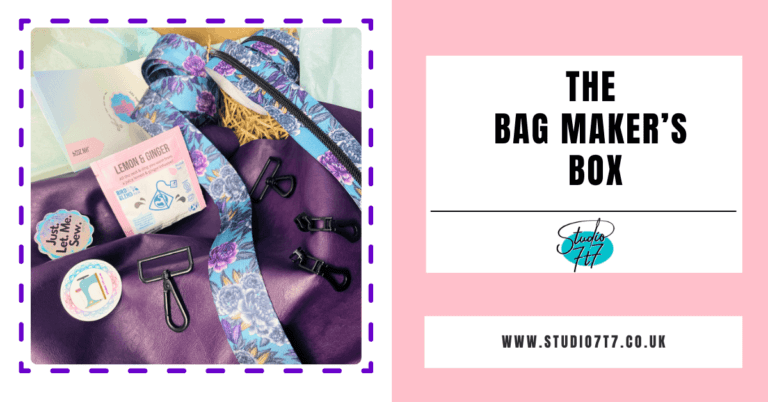 the bag makers box, a sewing subscription box for bag makers in the uk